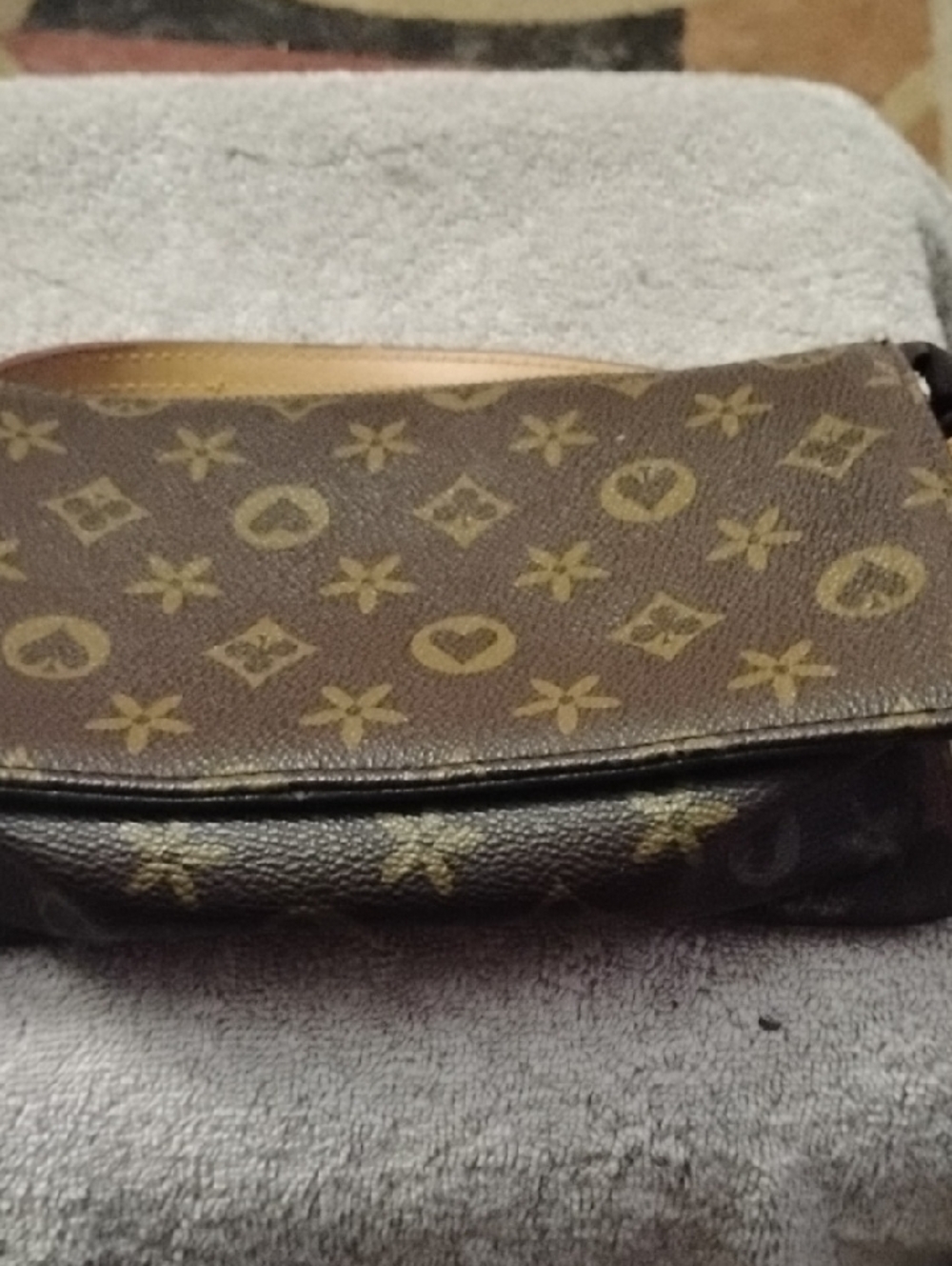 Monogram Brown Patterned Clutch